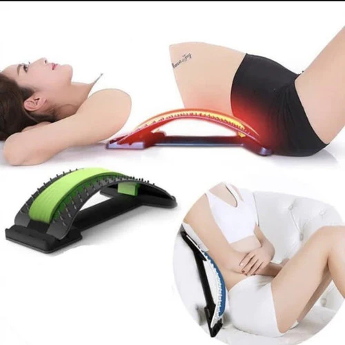 Magic Back Stretcher Lower Lumbar Massage Support Spine Pain Relief Back Massager - Image 3